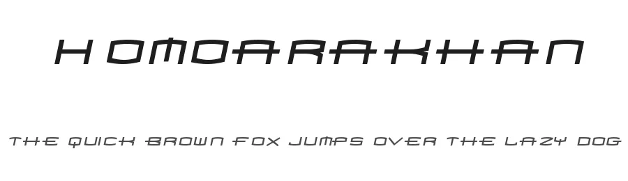 Homoarakhan — Display Font