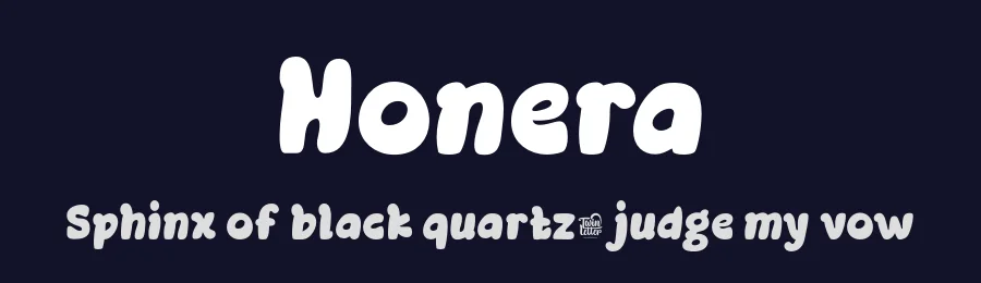 Honera by twinletter — Decorative Font — thumbnail 2