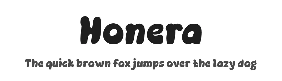 Honera by twinletter — Decorative Font