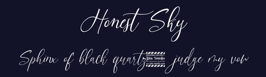 Honest Sky by Nathatype — Script Handwritten Font — thumbnail 2