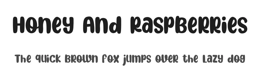 Honey And Raspberries by Kurnia Setyadi — Decorative Font