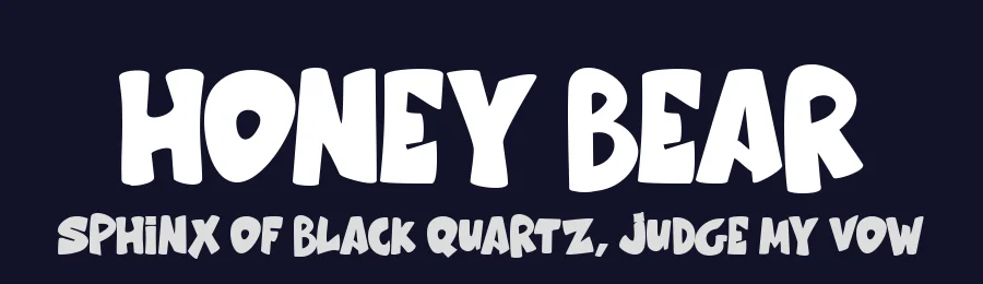 Honey Bear by Letterara — Decorative Font — thumbnail 2