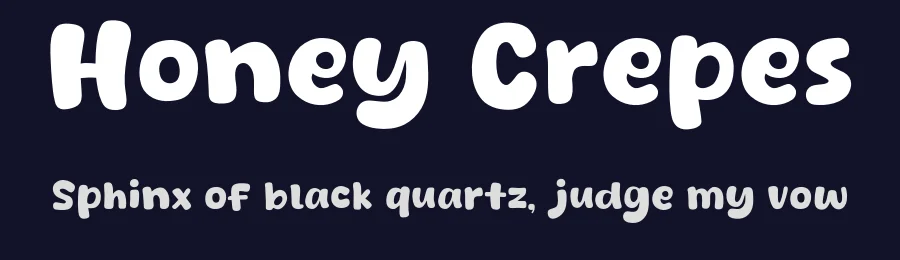 Honey Crepes by Khurasan — Decorative Font — thumbnail 2