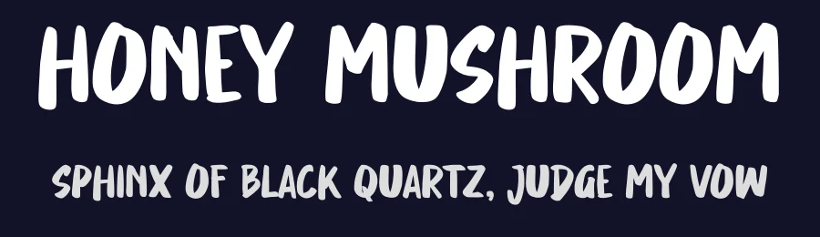 Honey Mushroom by Gassstype — Decorative Font — thumbnail 2
