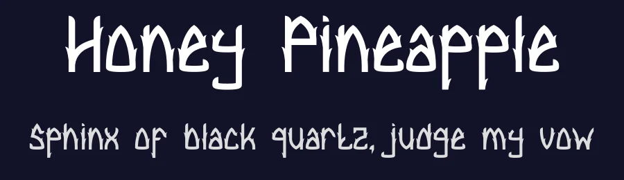 Honey Pineapple by Febrian Nugroho — Decorative Font — thumbnail 2