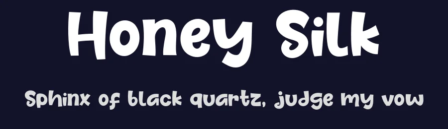 Honey Silk by Khurasan — Decorative Font — thumbnail 2
