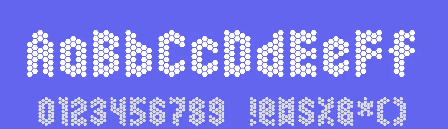 Honeycomb Happiness by Chequered Ink — Decorative Font — thumbnail 3