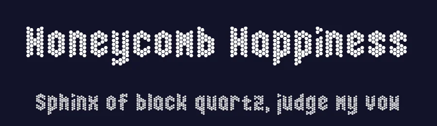 Honeycomb Happiness by Chequered Ink — Decorative Font — thumbnail 2