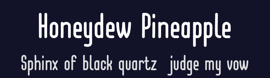 Honeydew Pineapple by Hanna Bie — Sans Serif Font — thumbnail 2