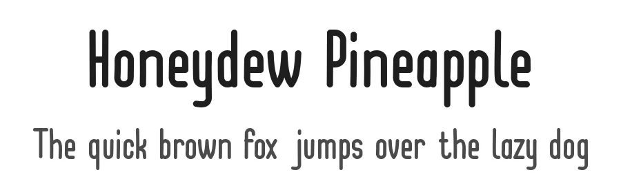 Honeydew Pineapple by Hanna Bie β Sans Serif Font