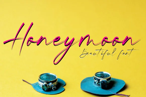 Honeymoon Font by Dedi Art Studio by Dedi Art Studio — Script Handwritten Font