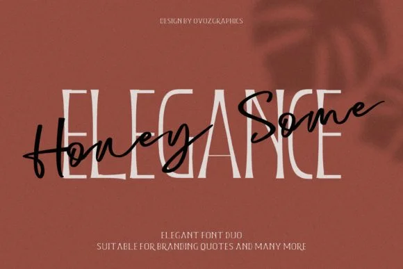 Honeysome Duo Font by ovoz.graphics — Script Handwritten Font