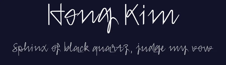 Hong Kim by Luu Thy Nguyen — Script Handwritten Font — thumbnail 2