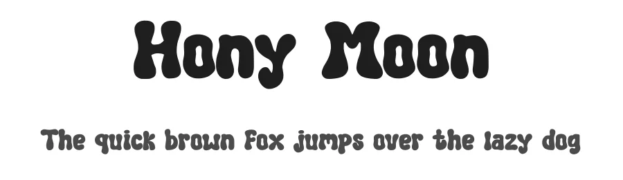 Hony Moon by Muhammad Afif โ Decorative Font
