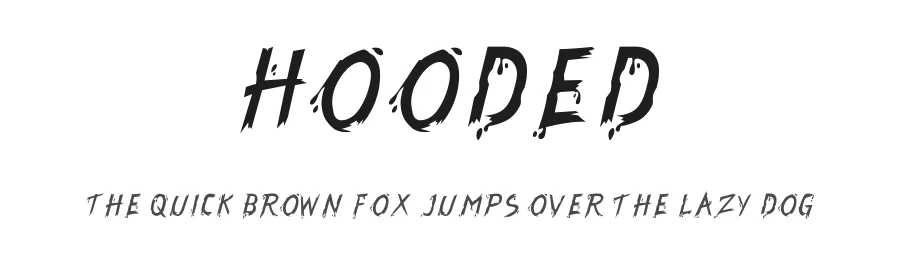 Hooded by Kong Font — Decorative Font