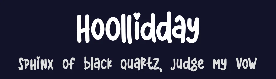 Hoollidday by Kurnia Setyadi — Decorative Font — thumbnail 2