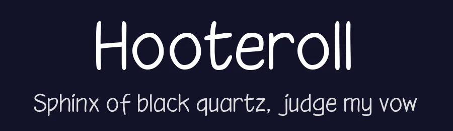 Hooteroll by DogStar — Decorative Font — thumbnail 2