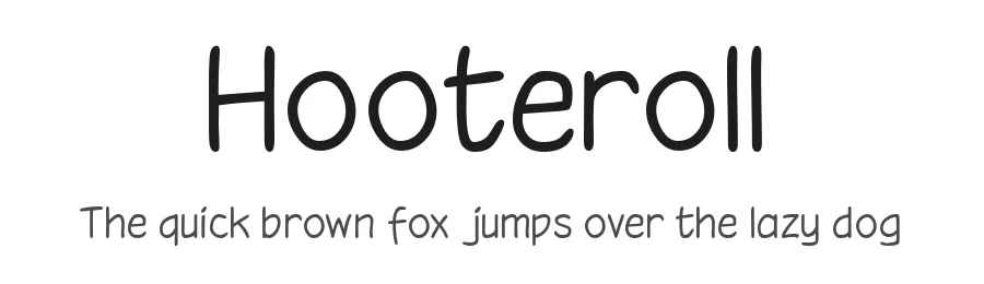 Hooteroll by DogStar — Decorative Font