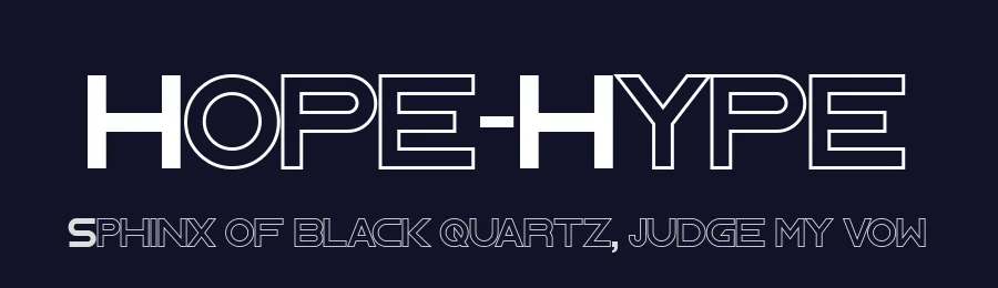 Hope-Hype by Greentrik6789 — Display Font — thumbnail 2