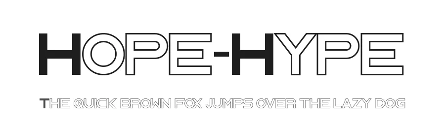 Hope-Hype by Greentrik6789 — Display Font