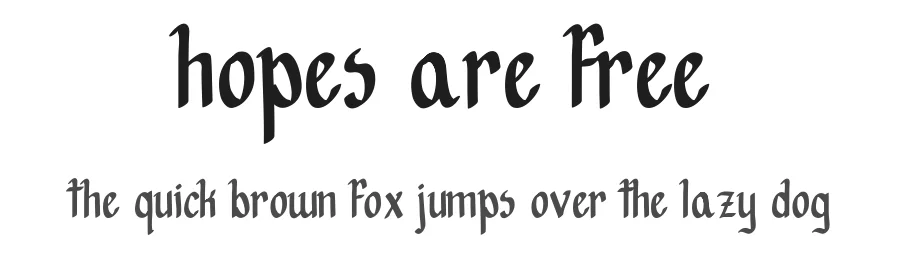 Hopes are free