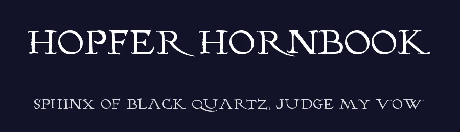 Hopfer Hornbook by Staffan Vilcans — Blackletter Font — thumbnail 2