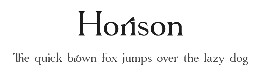 Horison by Font Kingdom — Serif Font