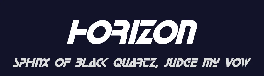 Horizon by Pixel Sagas — Display Font — thumbnail 2