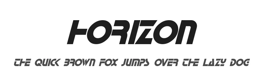 Horizon by Pixel Sagas — Display Font