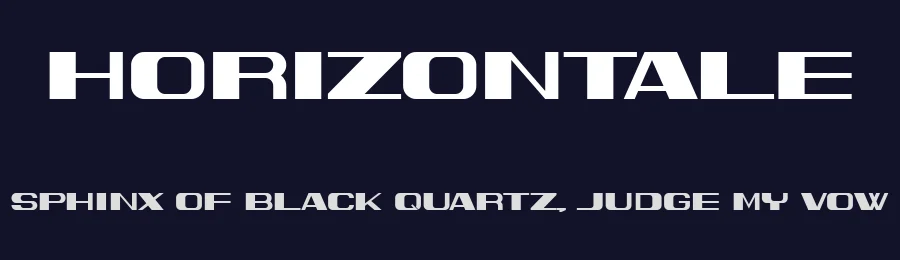 Horizontale by Vladimir Nikolic — Sans Serif Font — thumbnail 2