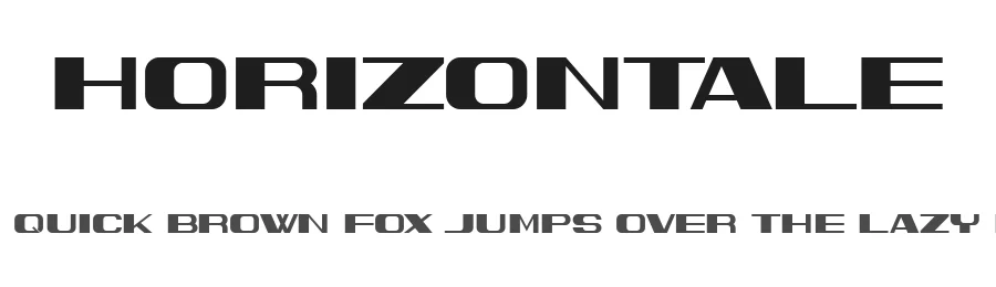 Horizontale by Vladimir Nikolic — Sans Serif Font