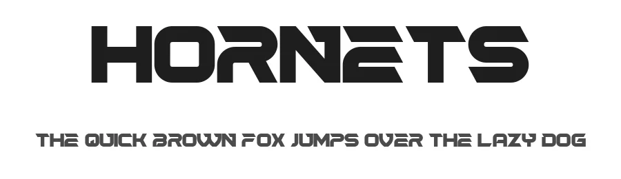 Hornets by Vladimir Nikolic — Display Font