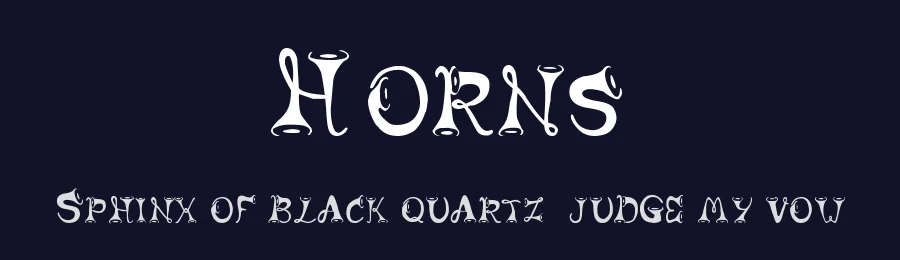 Horns by Matchworks Design Studio — Decorative Font — thumbnail 2