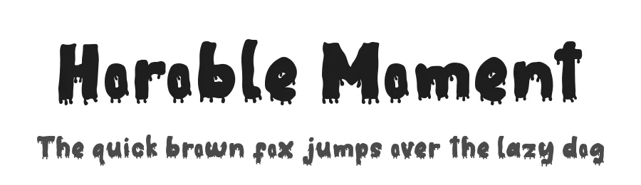 Horoble Moment by Wildan Type — Decorative Font