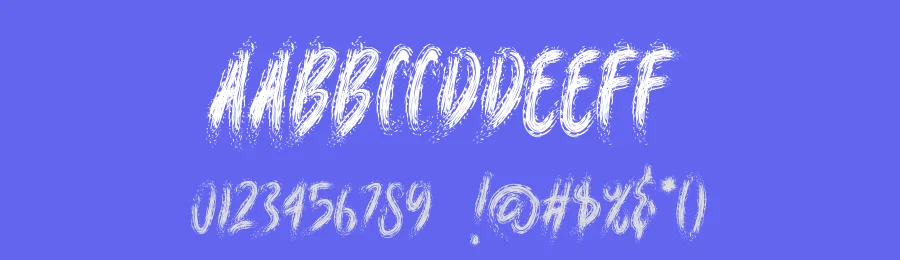 Horrible Brush by Motokiwo — Decorative Font — thumbnail 3