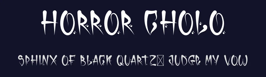 Horror Cholo by Biroakakarati — Decorative Font — thumbnail 2