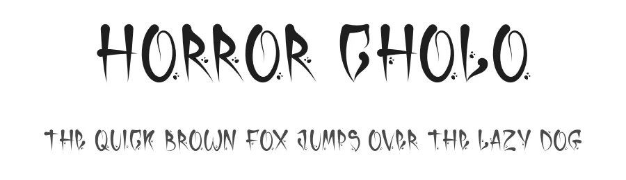Horror Cholo by Biroakakarati — Decorative Font
