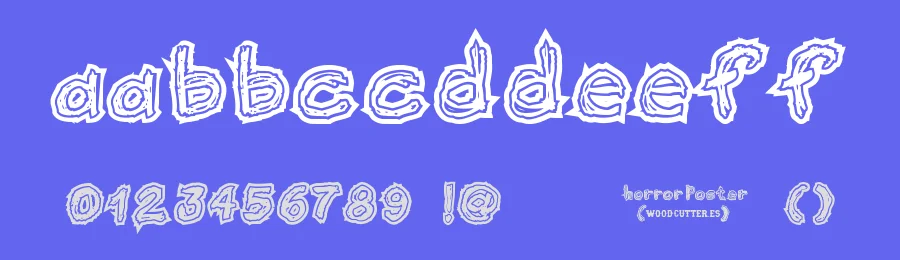 Horror Poster by Woodcutter — Decorative Font — thumbnail 3