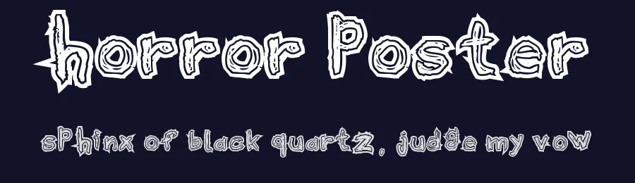 Horror Poster by Woodcutter — Decorative Font — thumbnail 2