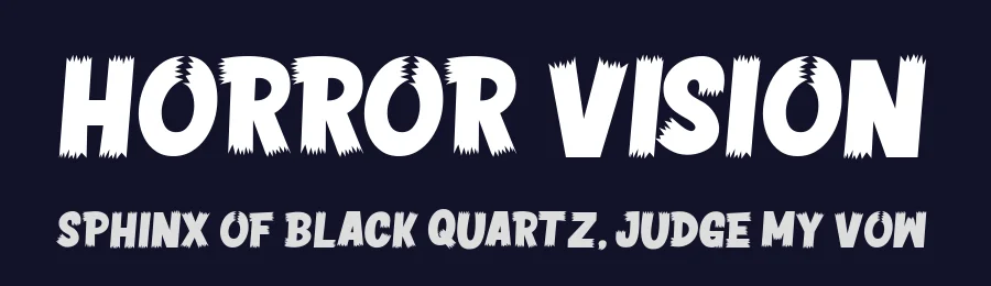 Horror Vision by Memet Saputro — Decorative Font — thumbnail 2