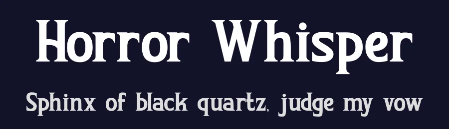 Horror Whisper by PutraCetol Studio — Decorative Font — thumbnail 2