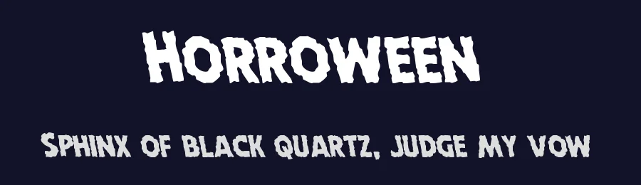 Horroween by Iconian Fonts — Decorative Font — thumbnail 2