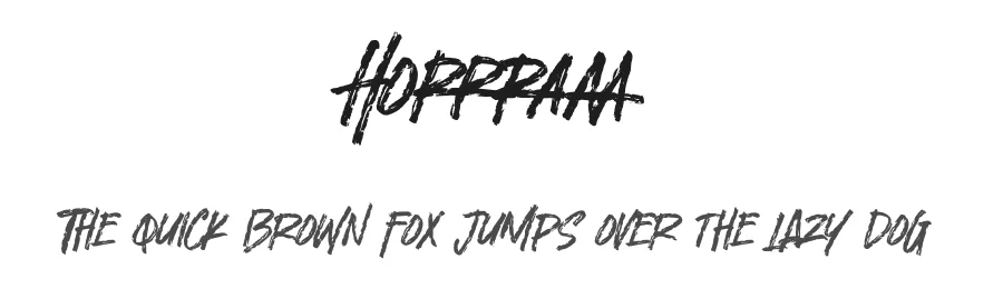 Horrraaa by Gassstype — Decorative Font