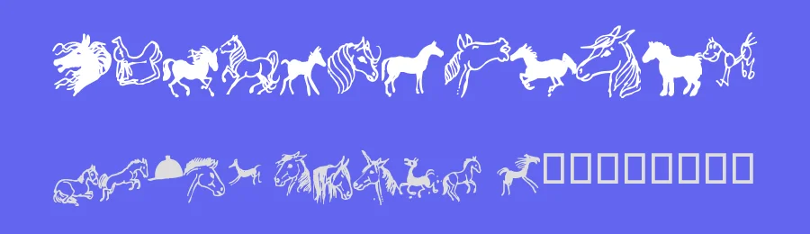 Horsedings — Dingbats Font — thumbnail 3