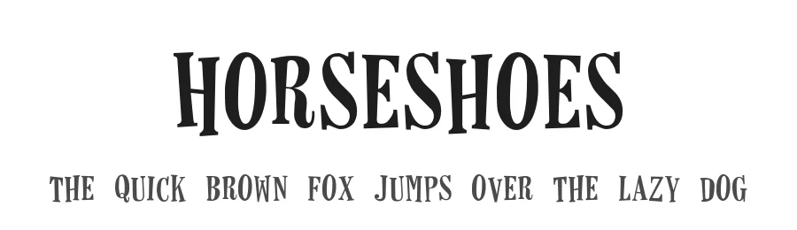 Horseshoes by Lauren Ashpole — Decorative Font