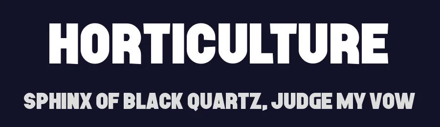 Horticulture by Chequered Ink — Sans Serif Font — thumbnail 2