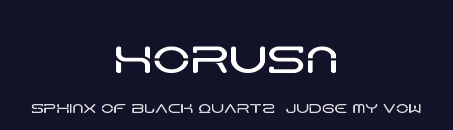 HorusN by Ricardo II — Display Font — thumbnail 2
