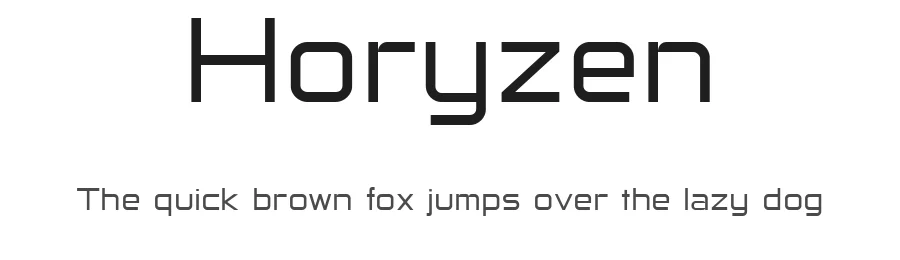 Horyzen by LyonsType — Display Font