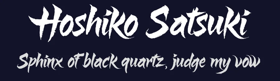 Hoshiko Satsuki by BlackFridayFont FMF — Decorative Font — thumbnail 2