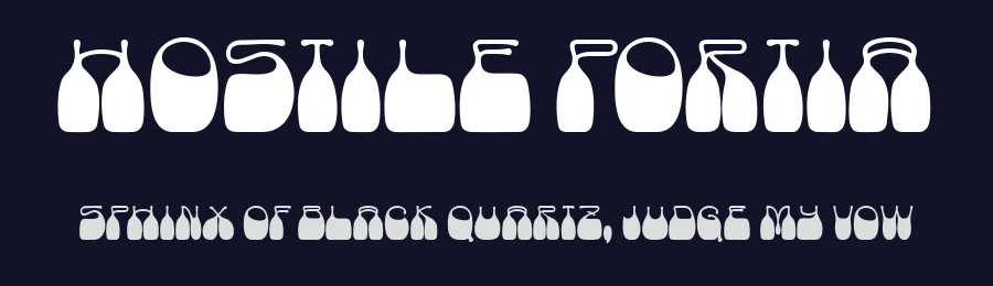 Hostile Portia by Letterhend Studio — Decorative Font — thumbnail 2
